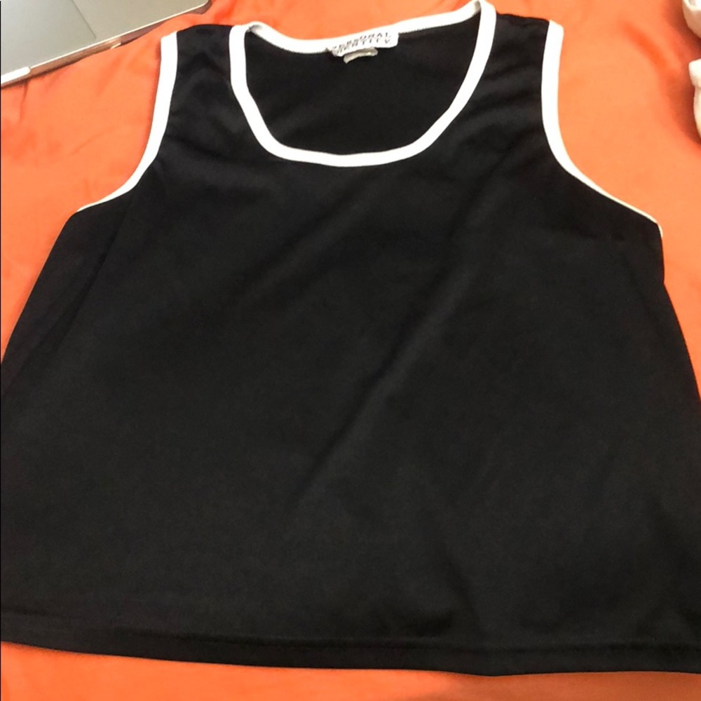 Black tank top